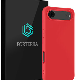 Forterra Forterra iPhone Air Hoesje Siliconen - Rood