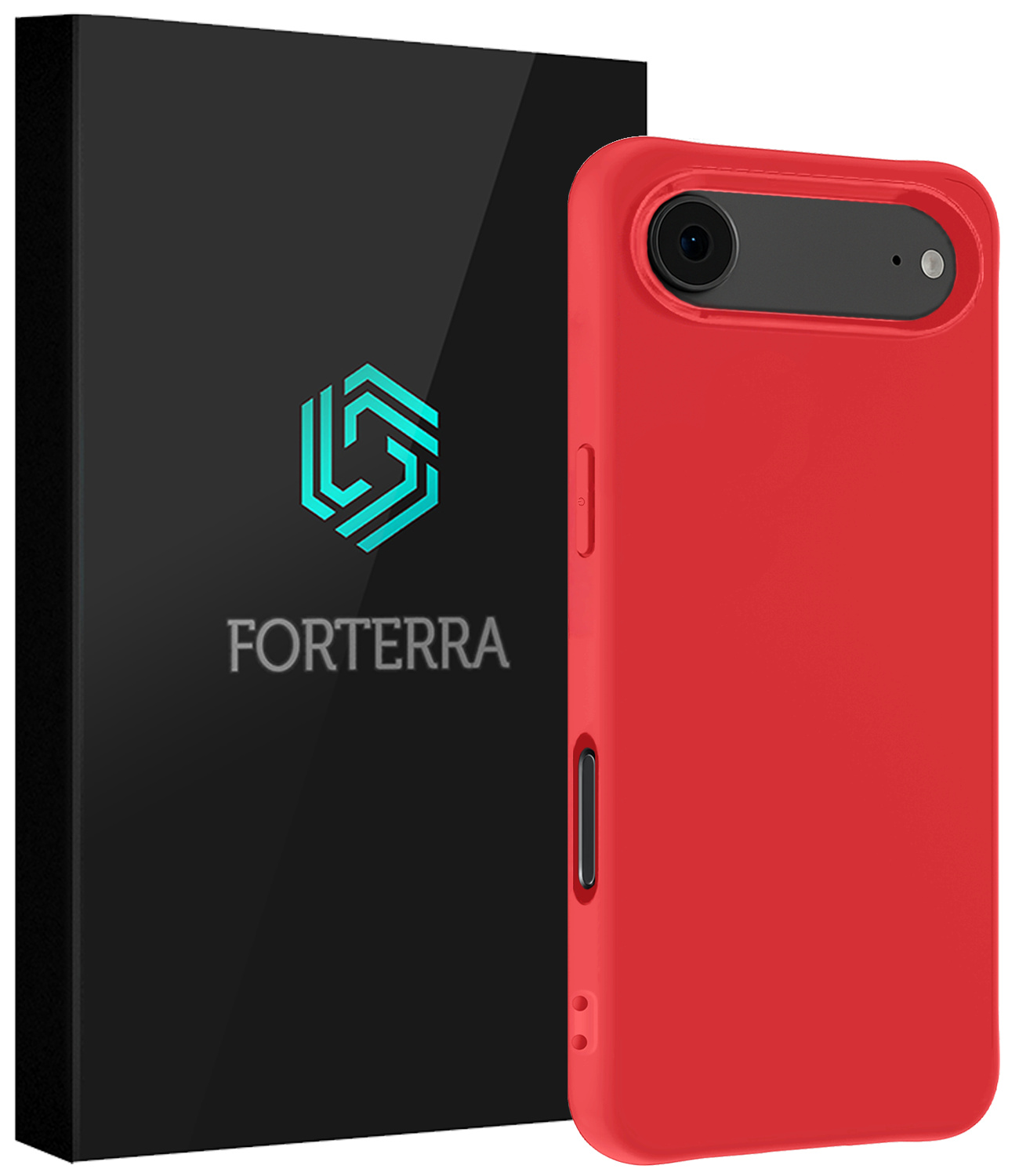 Forterra Forterra iPhone Air Hoesje Siliconen - Rood