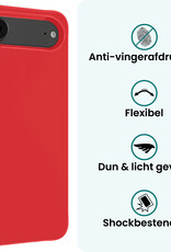 Forterra Forterra iPhone Air Hoesje Siliconen - Rood