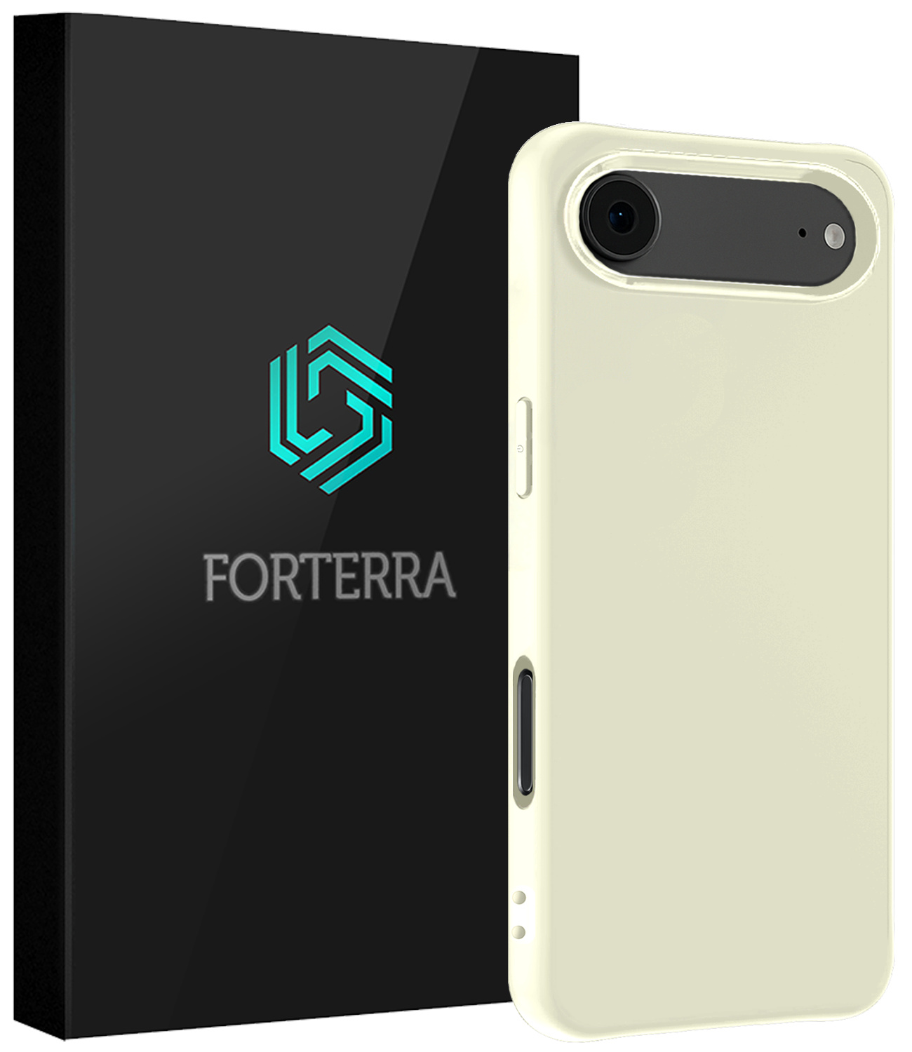 Forterra Forterra iPhone Air Hoesje Siliconen - Wit