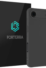 Forterra Forterra iPhone Air Hoesje Siliconen - Zwart