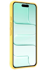 Forterra Forterra iPhone Air Hoesje Siliconen - Geel - 2 PACK
