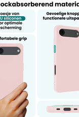 Forterra Forterra iPhone Air Hoesje Siliconen - Lichtroze - 2 PACK