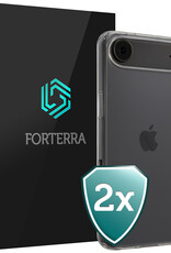 Forterra Forterra iPhone Air Hoesje Siliconen - Transparant - 2 PACK