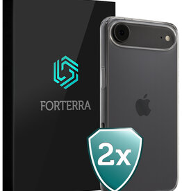 Forterra Forterra iPhone Air Hoesje Siliconen - Transparant - 2 PACK