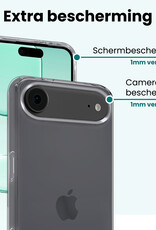 Forterra Forterra iPhone Air Hoesje Siliconen - Transparant - 2 PACK