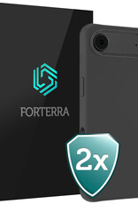 Forterra Forterra iPhone Air Hoesje Siliconen - Zwart - 2 PACK