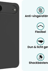 Forterra Forterra iPhone Air Hoesje Siliconen - Zwart - 2 PACK