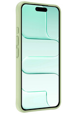 Forterra Forterra iPhone Air Hoesje Siliconen Met Screenprotector Met Dichte Notch - Groen