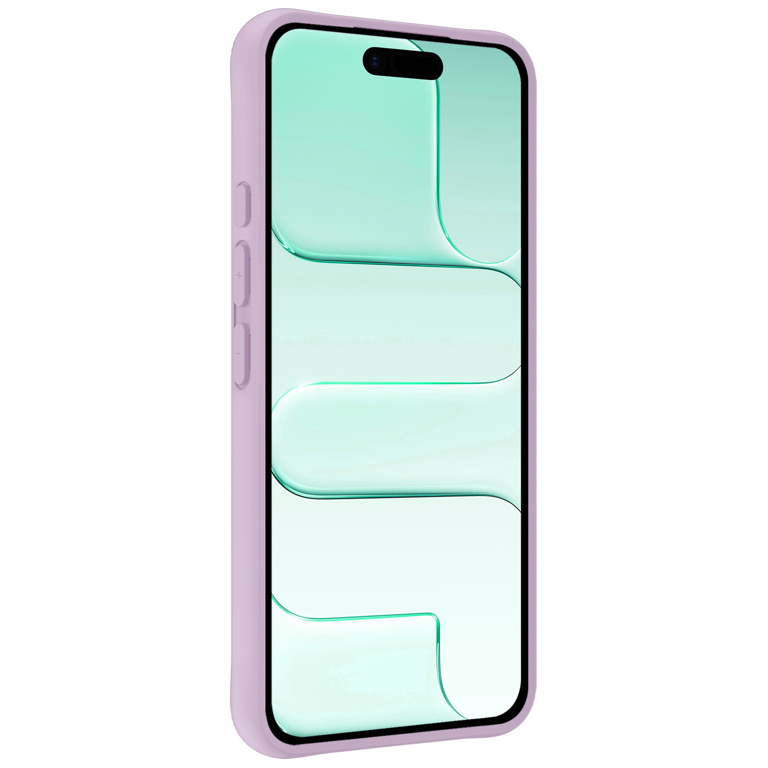 Forterra Forterra iPhone Air Hoesje Siliconen Met Screenprotector Met Dichte Notch - Lila