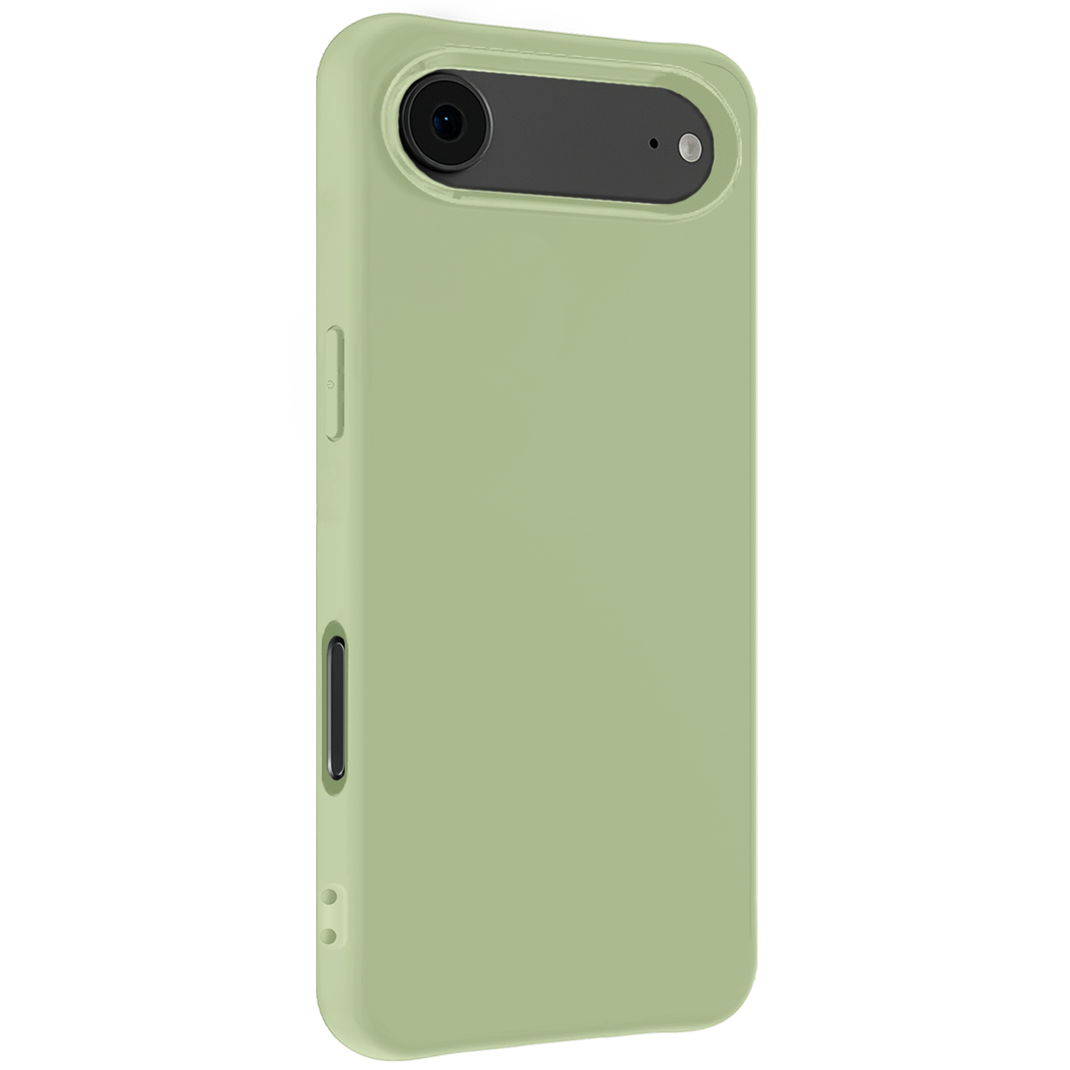 Forterra Forterra iPhone Air Hoesje Siliconen Met 2x Screenprotector Met Dichte Notch - Groen