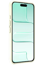 Forterra Forterra iPhone Air Hoesje Siliconen Met 2x Screenprotector Met Dichte Notch - Wit