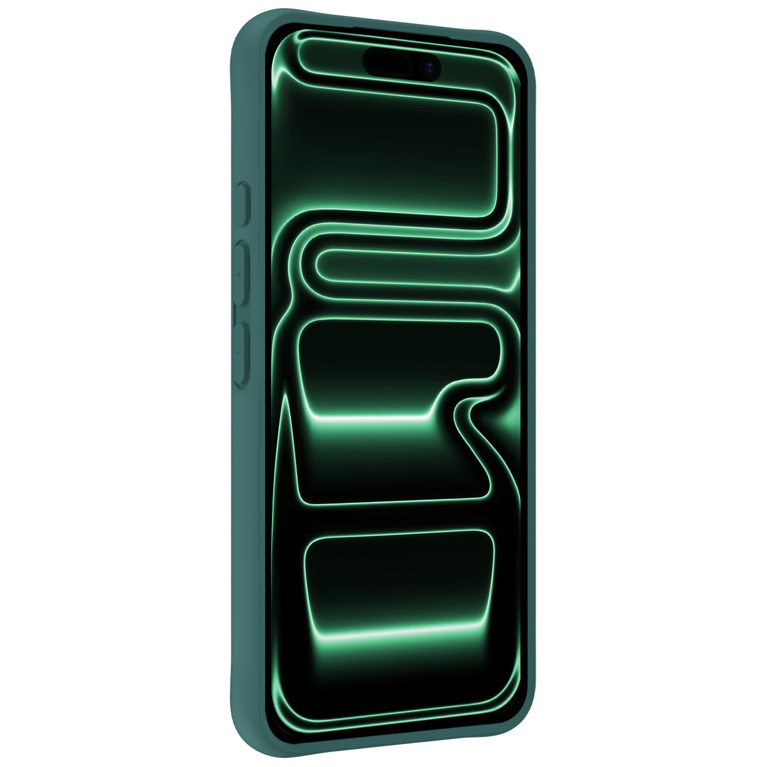 Forterra Forterra iPhone 17 Pro Hoesje Siliconen - Donkergroen