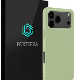 Forterra Forterra iPhone 17 Pro Hoesje Siliconen - Groen