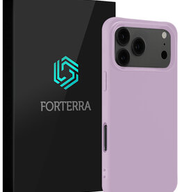 Forterra Forterra iPhone 17 Pro Hoesje Siliconen - Lila