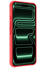 Forterra Forterra iPhone 17 Pro Hoesje Siliconen - Rood