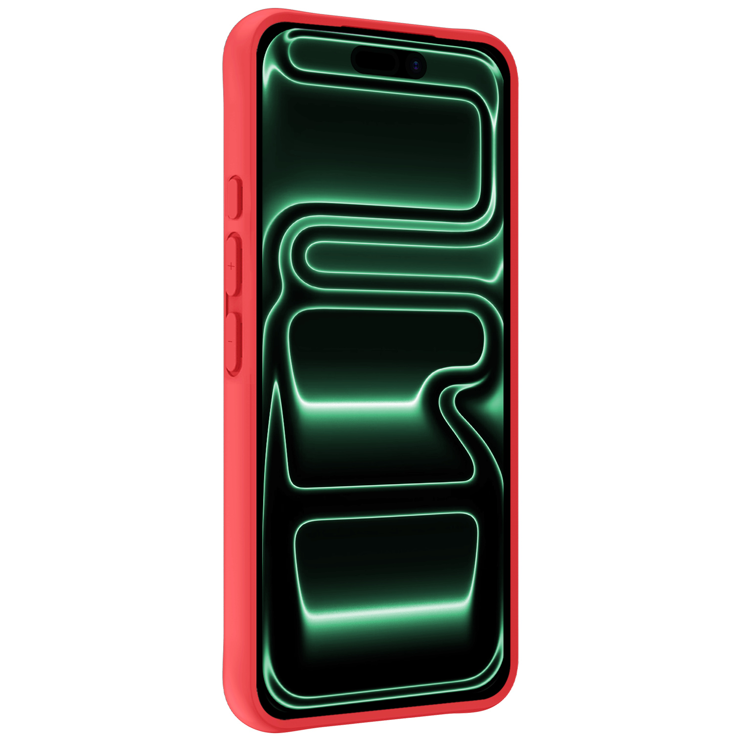 Forterra Forterra iPhone 17 Pro Hoesje Siliconen - Rood