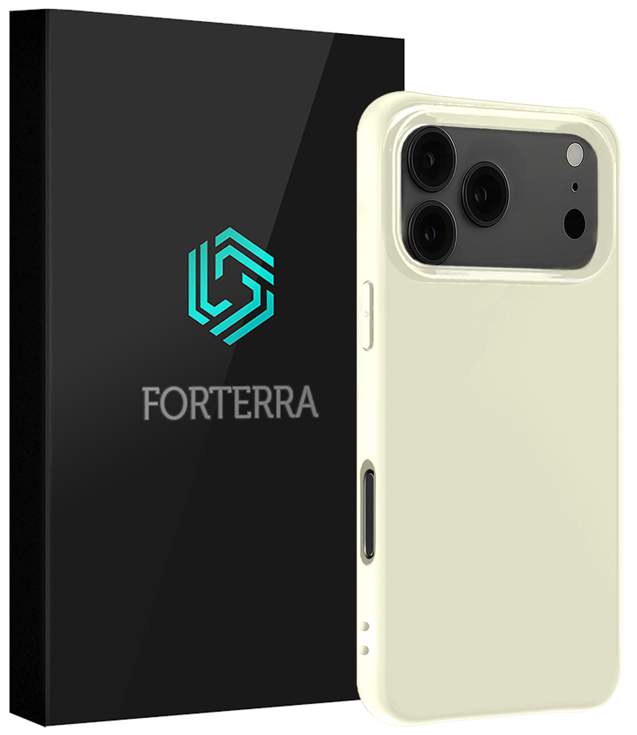 Forterra Forterra iPhone 17 Pro Hoesje Siliconen - Wit