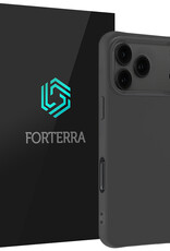 Forterra Forterra iPhone 17 Pro Hoesje Siliconen - Zwart