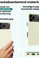 Forterra Forterra iPhone 17 Pro Hoesje Siliconen - Wit - 2 PACK