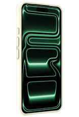 Forterra Forterra iPhone 17 Pro Hoesje Siliconen Met 2x Screenprotector Met Dichte Notch - Wit