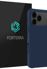 Forterra Forterra iPhone 17 Pro Max Hoesje Siliconen - Donkerblauw