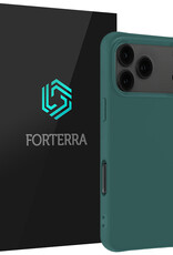 Forterra Forterra iPhone 17 Pro Max Hoesje Siliconen - Donkergroen