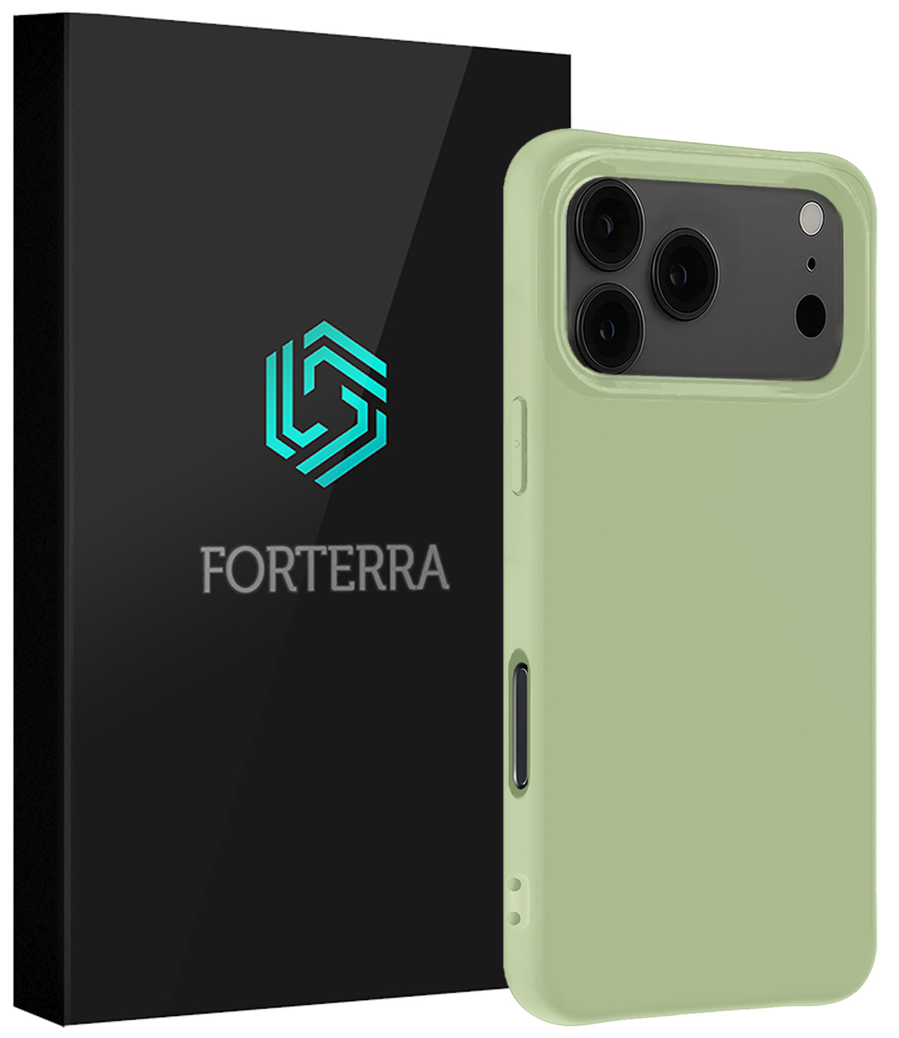 Forterra Forterra iPhone 17 Pro Max Hoesje Siliconen - Groen
