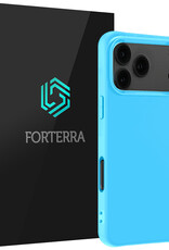 Forterra Forterra iPhone 17 Pro Max Hoesje Siliconen - Lichtblauw