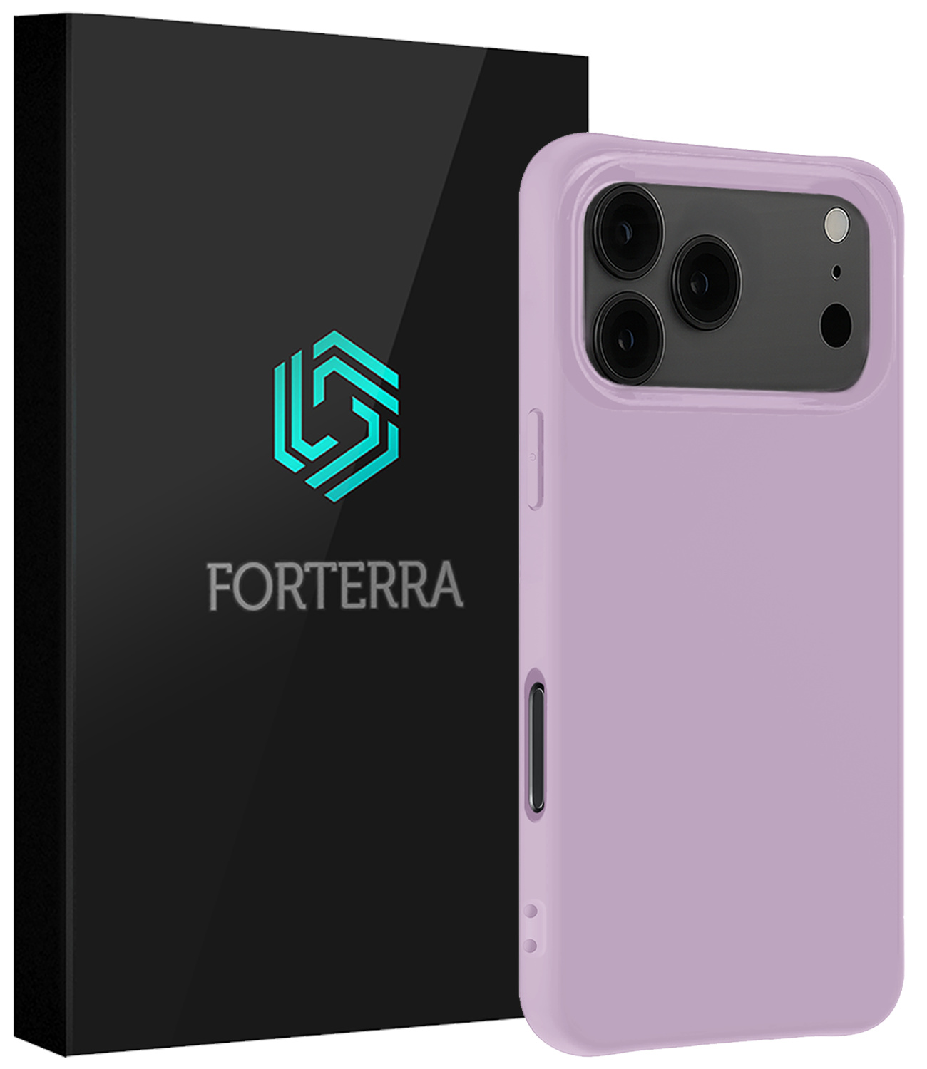 Forterra Forterra iPhone 17 Pro Max Hoesje Siliconen - Lila