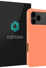 Forterra Forterra iPhone 17 Pro Max Hoesje Siliconen - Perzik