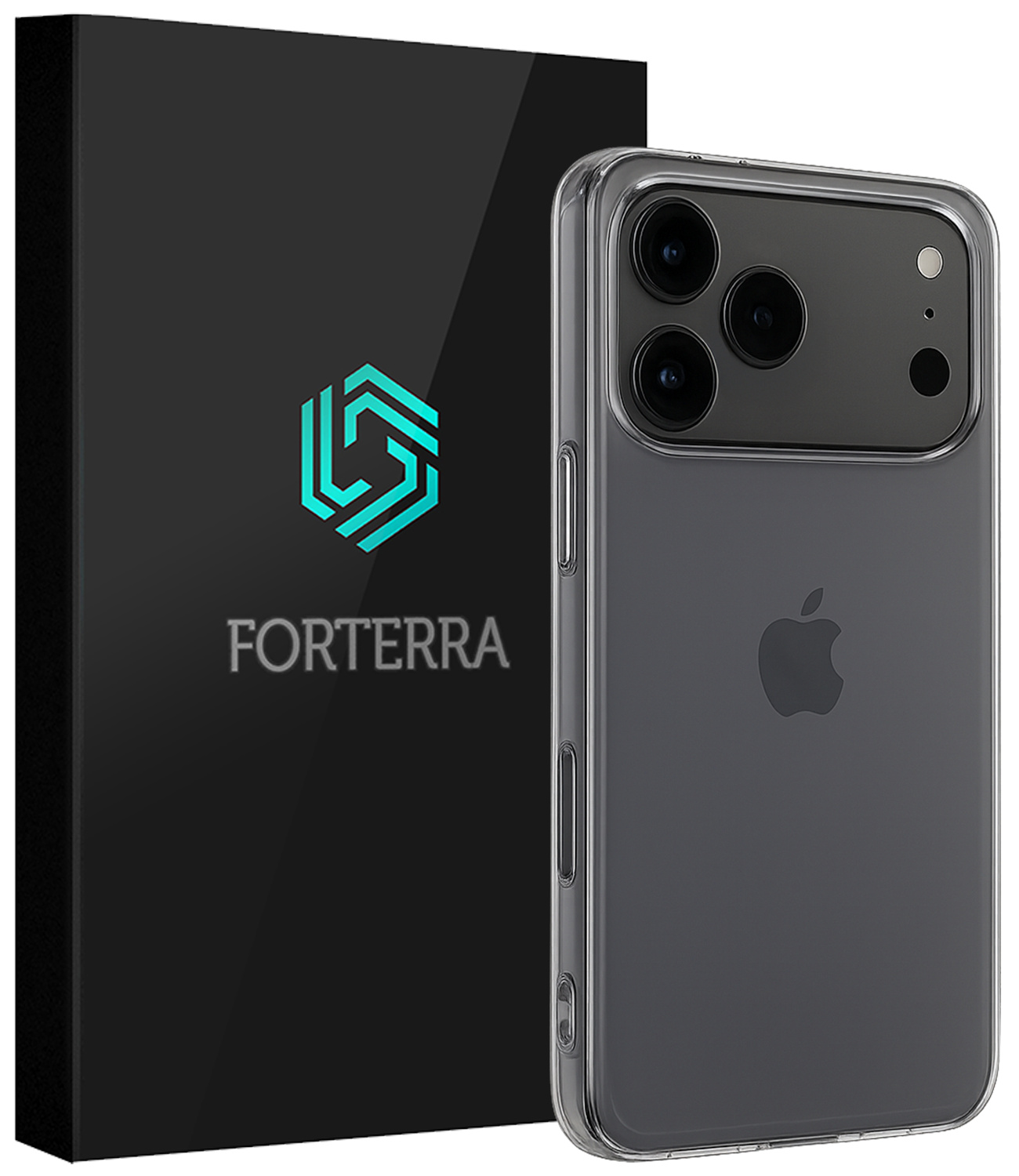 Forterra Forterra iPhone 17 Pro Max Hoesje Siliconen - Transparant