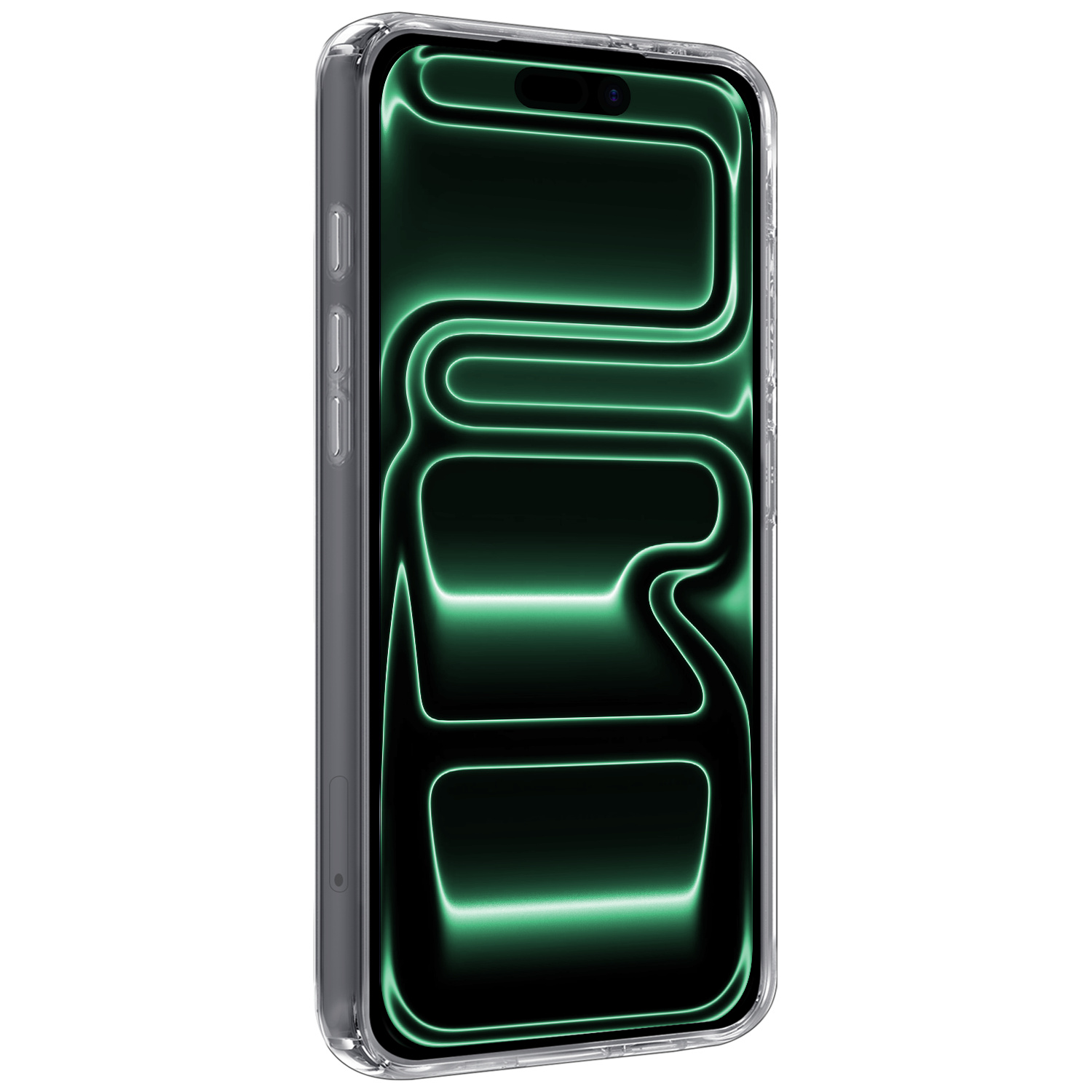 Forterra Forterra iPhone 17 Pro Max Hoesje Siliconen Met Screenprotector Met Dichte Notch - Transparant