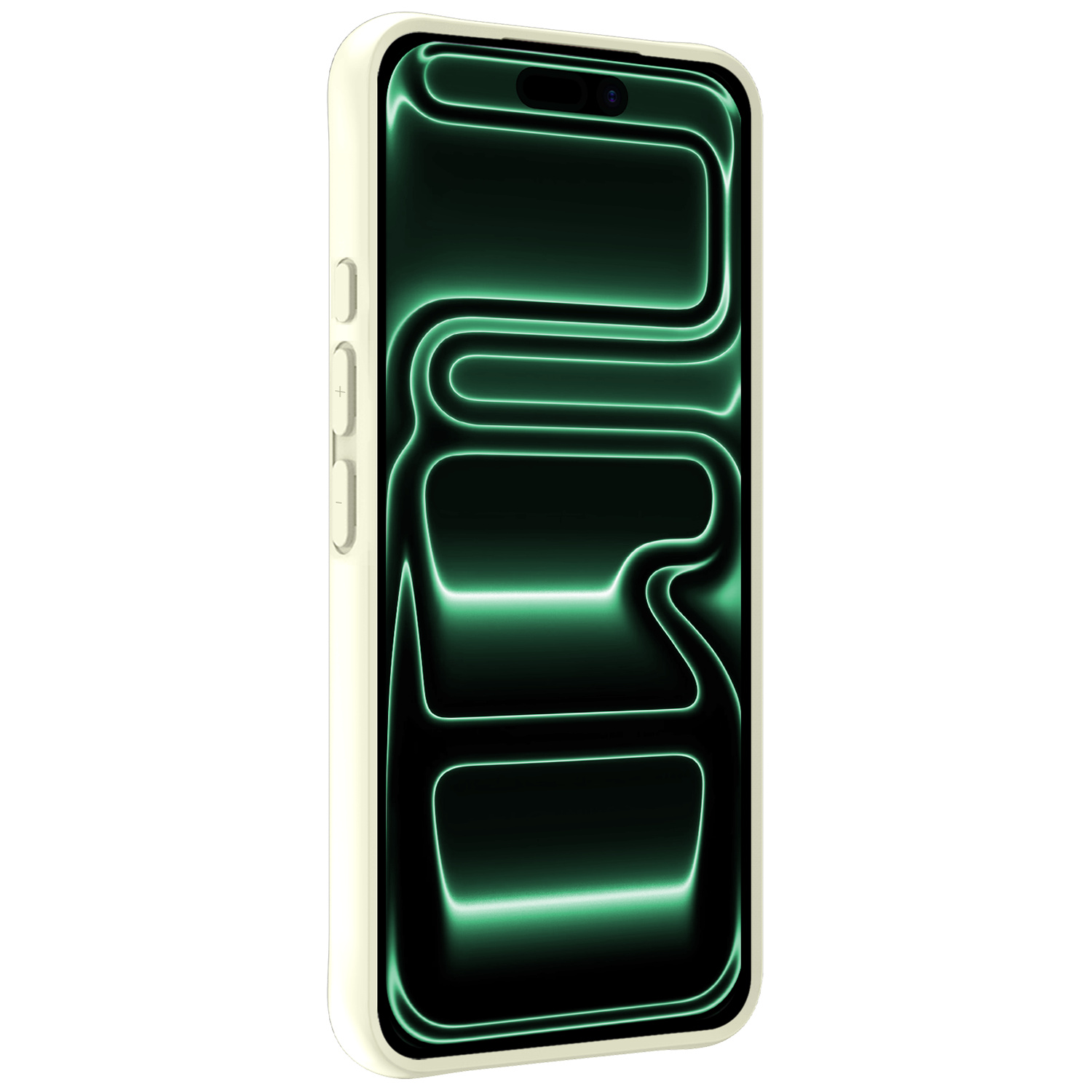 Forterra Forterra iPhone 17 Pro Max Hoesje Siliconen Met Screenprotector Met Dichte Notch - Wit