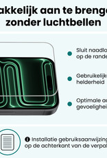 Forterra Forterra iPhone 17 Pro Max Hoesje Siliconen Met 2x Screenprotector Met Dichte Notch - Donkergroen