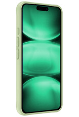Forterra Forterra iPhone 17 Pro Max Hoesje Siliconen Met 2x Screenprotector Met Dichte Notch - Groen