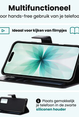 Forterra Forterra iPhone 17 Hoesje Bookcase Met 2x Screenprotector - Zwart