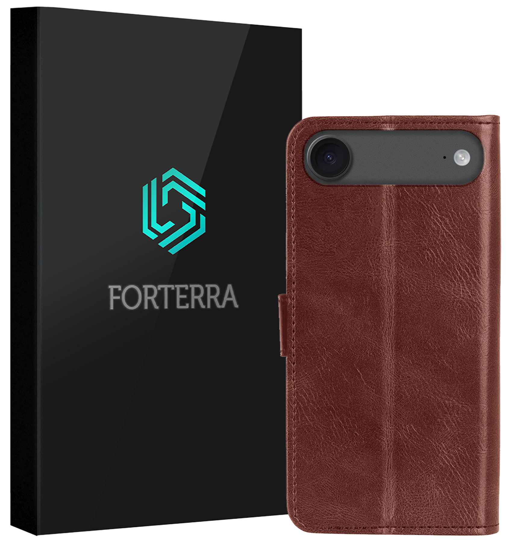 Forterra Forterra iPhone Air Hoesje Bookcase - Bruin
