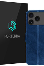Forterra Forterra iPhone Air Hoesje Bookcase - Donkerblauw