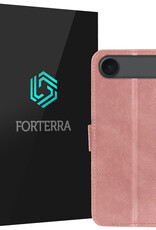 Forterra Forterra iPhone Air Hoesje Bookcase - Rose Goud