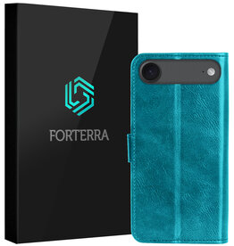 Forterra Forterra iPhone Air Hoesje Bookcase - Turquoise