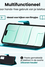 Forterra Forterra iPhone Air Hoesje Bookcase - Turquoise