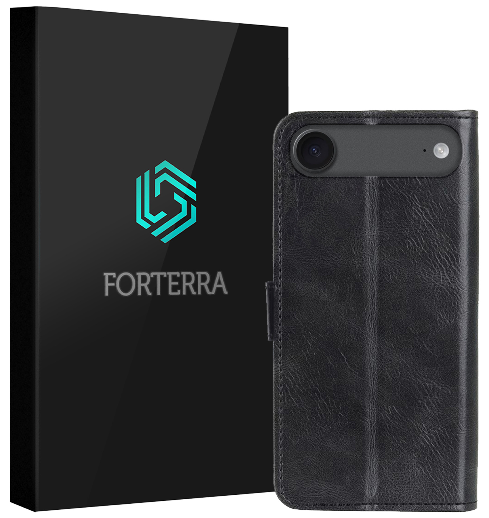 Forterra Forterra iPhone Air Hoesje Bookcase - Zwart