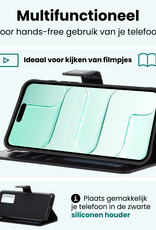 Forterra Forterra iPhone Air Hoesje Bookcase Met 2x Screenprotector - Zwart