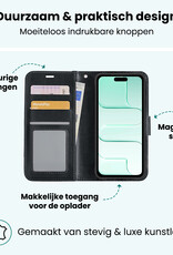 Forterra Forterra iPhone Air Hoesje Bookcase Met 2x Screenprotector - Zwart