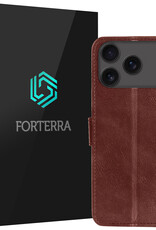 Forterra Forterra iPhone 17 Pro Hoesje Bookcase - Bruin