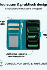 Forterra Forterra iPhone 17 Pro Hoesje Bookcase - Turquoise