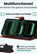 Forterra Forterra iPhone 17 Pro Hoesje Bookcase Met Screenprotector - Bruin