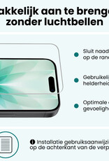 Forterra Forterra iPhone 17 Hoesje Pashouder Hard Met Screenprotector - Zwart