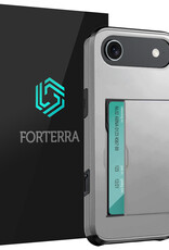 Forterra Forterra iPhone Air Hoesje Pashouder Hard - Grijs